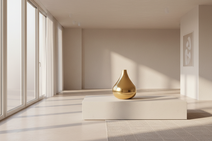 Gold exhaust tip on a car with a black muffler