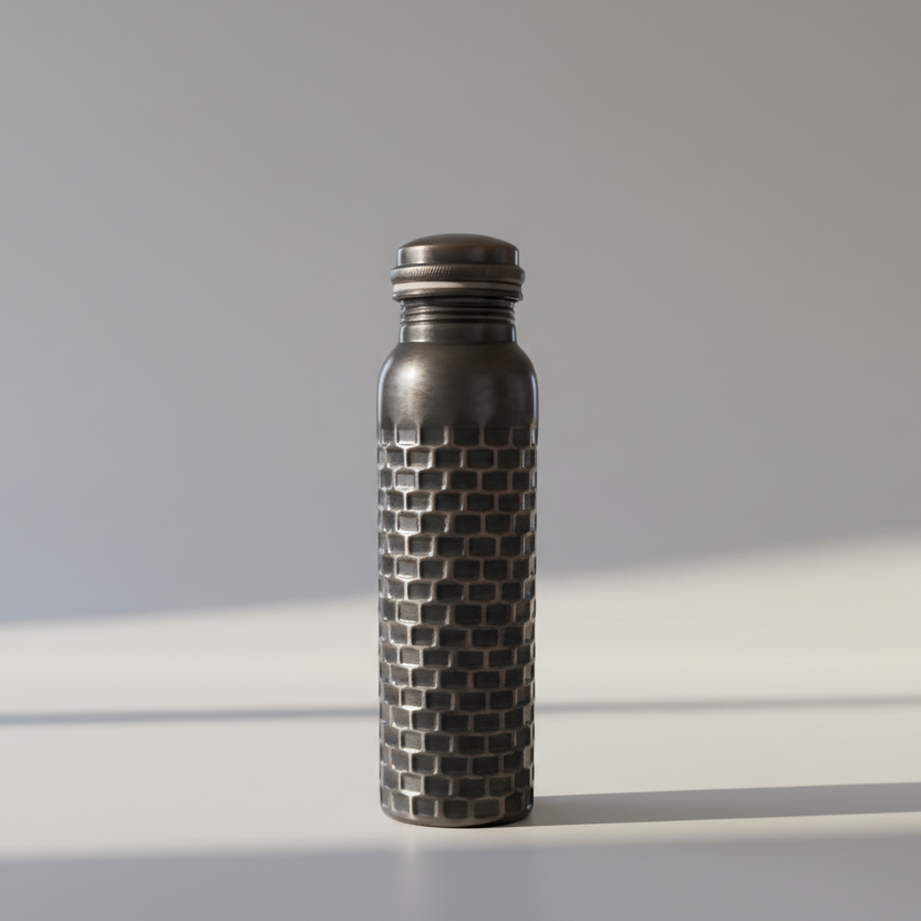 Antique Copper Bottle - 100% Pure Copper for Ayurvedic Wellness (900 ML)