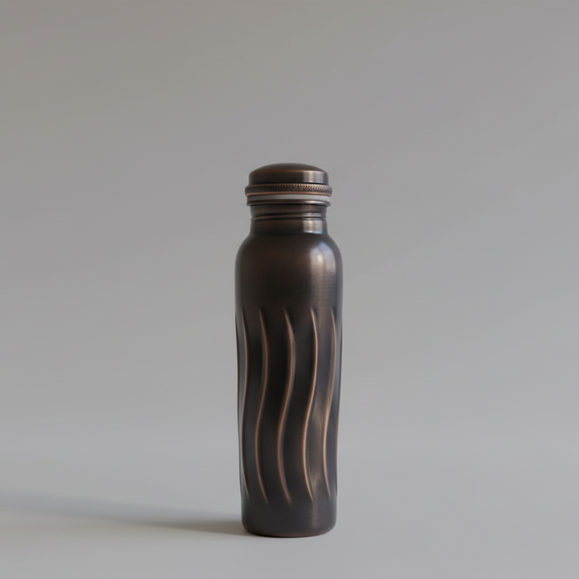 Antique Copper Bottle - 100% Pure Copper for Ayurvedic Wellness (900 ML)