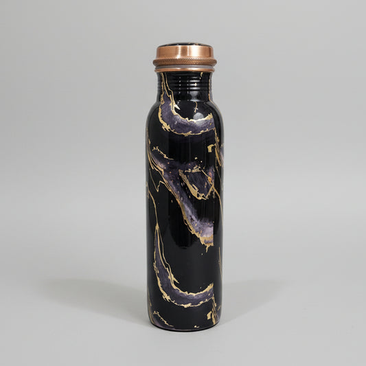 Vanguard Enamel Artisanal 1000ml Copper Bottle – 100% Pure Wellness Hydration