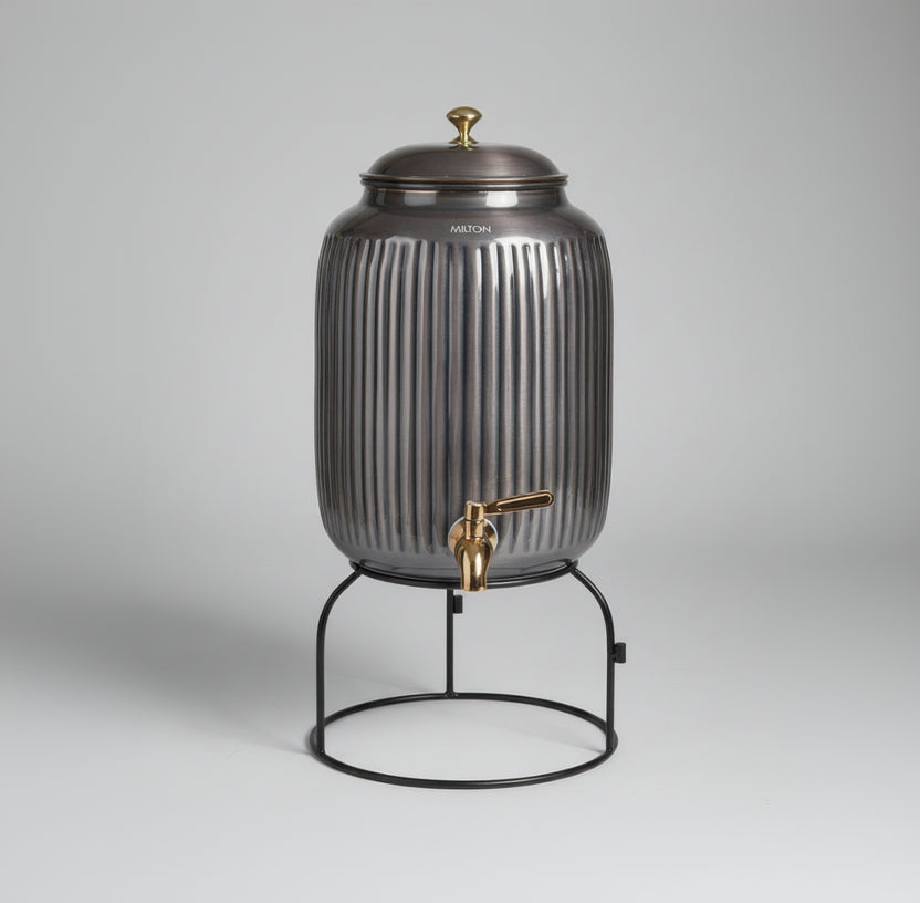 Vintage-style light fixture on a wooden surface