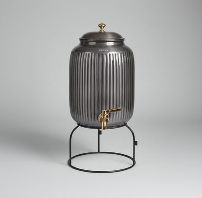 Vintage-style light fixture on a wooden surface