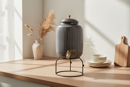 Apex Contemporary 8L Pure Copper Water Dispenser – Handcrafted Luxury Wellness Reservoir