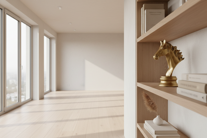 Golden Horse Figurine - Handcrafted Symbol of Victory - Table Decor