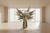 Minimalist Cone Flower Vase - Brushed Metal Bud Vase - Contemporary Home Decor