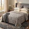Premium Hand Block Printed Fitted Bedsheet – 100% Pure Cotton King Size (96 x 108 in)