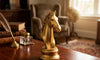 Golden Horse Figurine - Handcrafted Symbol of Victory - Table Decor