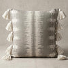 Boho Textured Pillow Covers, Neutral Geometric Design for Modern Home Decor, 18x18