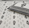 Jaipur Hand Block Print King Size Bed Cover – 100% Cotton Floral Boho Bed Cover (108 x 108 in)