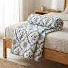 Authentic Jaipur Hand Block Print Cotton Dohar – King Size Boho Summer Quilt / Rajai