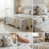 Premium 5-Piece Complete Bedding Set: 1 Double Bedsheet, 2 Pillow Covers & 2 Cushions with Fillers Included