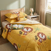 Premium Kids Glazed Cotton Comforter – 150 x 220 cm Single Bed AC Quilt with Pure Fibre Filling