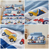 Premium Kids Glazed Cotton Comforter – 150 x 220 cm Single Bed AC Quilt with Pure Fibre Filling