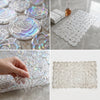 Anti-Skid Silicone-Feel Shower Mat (14 x 28 inches) – Non-Slip Safety Bath Mat made of Soft TPU