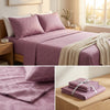 Elite Self-Design King Size Bedsheet (108 x 108 inches) - Premium 3-Piece Set with Ribbon Gift Packaging