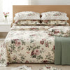 Jaipur Hand Block Print King Size Bed Sheet with Laced Cushion Covers – 108 x 108 in Pure Cotton