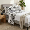 Luxury Glazed Cotton King Size Bedsheet (96 x 108 in) with 2 Matching Pillow Covers – Extra Large Premium Bedding