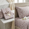 Modern Pattern & Floral King Size Bedsheet (108 x 108 inches) - Premium Printed 3-Piece Set with Ribbon Gift Packaging