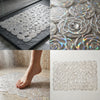 Anti-Skid Silicone-Feel Shower Mat (14 x 28 inches) – Non-Slip Safety Bath Mat made of Soft TPU