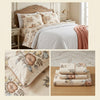 Luxury Glazed Cotton King Size Bedsheet (96 x 108 in) with 2 Matching Pillow Covers – Extra Large Premium Bedding
