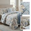 Double-Sided Reversible Comforter - Double Bed, Ultrasonic Stitched Glazed Cotton with Pure Fiber Filling