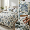 Modern Elegant Vibrant Floral King Size Bedsheet – 100% Pure Cotton (108 x 108 in) with 2 Pillow Cases