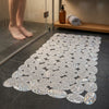 Anti-Skid Silicone-Feel Shower Mat (14 x 28 inches) – Non-Slip Safety Bath Mat made of Soft TPU