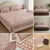Mughal King Jaipuri Hand Block Print Cotton Bedsheet – Super King Size (108 x 108 in) with Matching Pillow Covers