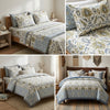 Abstract Jaipuri Hand Block Print King Size Bedsheet – 100% Pure Cotton (108 x 108 in) with 2 Pillow Covers