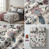 Modern Elegant Vibrant Floral King Size Bedsheet – 100% Pure Cotton (108 x 108 in) with 2 Pillow Cases