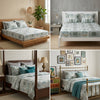 Florida Pearl Premium 100% Cotton King Size Bedsheet – 180 Thread Count (96 x 108 inches) with 2 Pillow Covers
