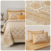 Mughal King Jaipuri Hand Block Print Cotton Bedsheet – Super King Size (108 x 108 in) with Matching Pillow Covers