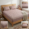 Mughal King Jaipuri Hand Block Print Cotton Bedsheet – Super King Size (108 x 108 in) with Matching Pillow Covers